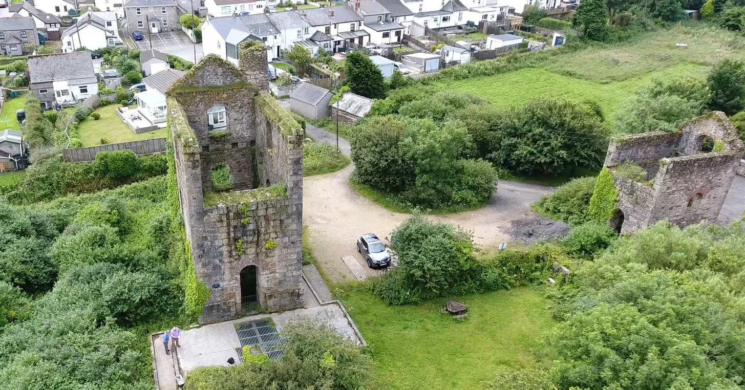 Basset Mines Lyles Engine house and whim Carnkie 2020